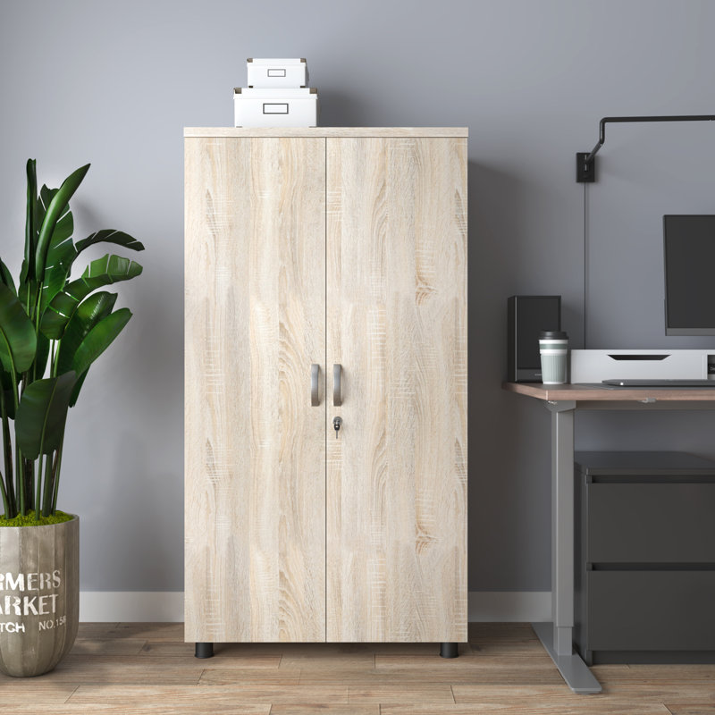 Bundella 2 -Door 3 -Shelf Storage Cabinet