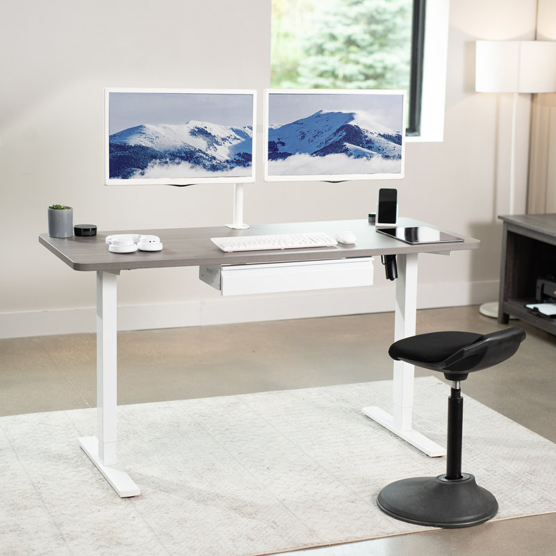 Tiroir de rangement sous le bureau VIVO, Blanc