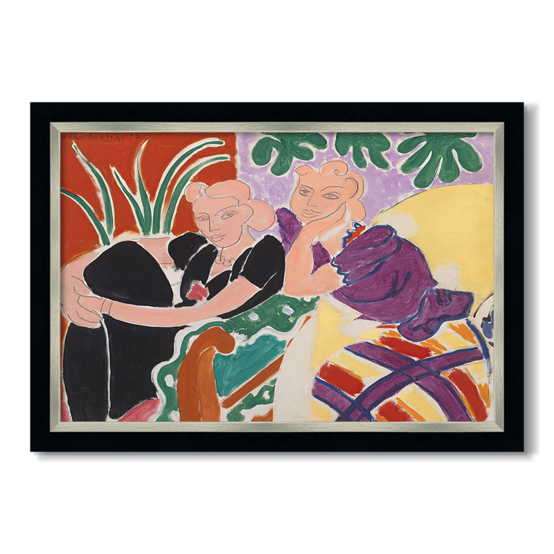 The Conversation (La Conversation), 1938 - Henri Matisse - Toile encadrée sur mesure, 31 x 45, Non