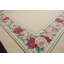 Tapis floral transitionnel en laine ivoire 8x11