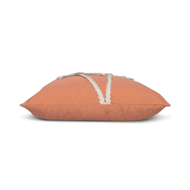 Escape Square Performance Pillow Cover & Insert, Coral