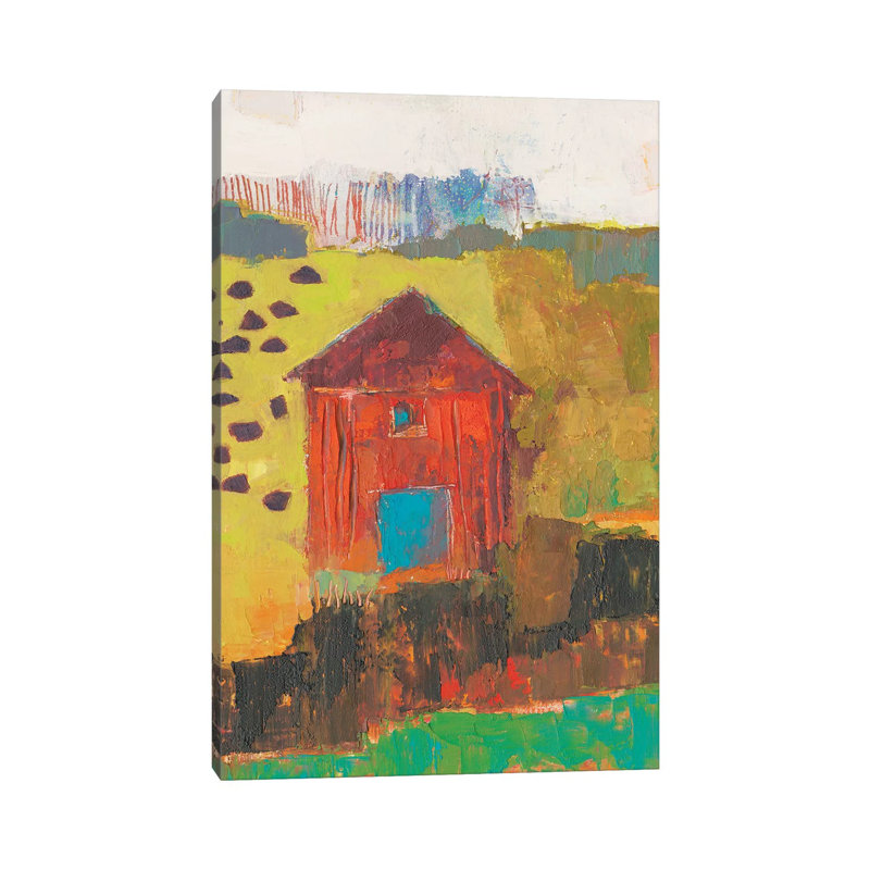 Darlington Barn by Sue Jachimiec - Wrapped Canvas Painting, 30.48cm H x 20.32cm W 1.9cm D
