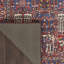 Tapis rouge / beige / bleu tissé à la machine-156558384