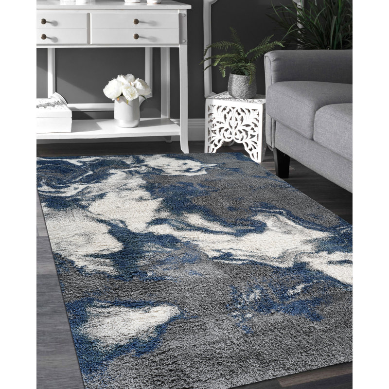 Aizlee Performance Abstract Indoor Rug, Rectangle 5' x 8'