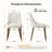 High Back Dining Chair with Ergonomic Curved Back, Padded Seat & Solid Wood Legs-184991993