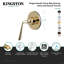 Kingston Brass Single-Handle Wall Mount Three-Way Diverter Valve with Trim Kit-40697690