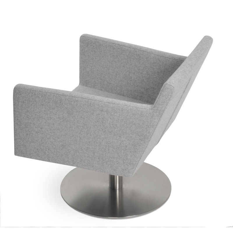Fauteuil Harbut, Laine argentée