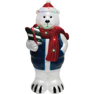 Fraser Hill Farm 30 in Polar Bear Christmas Blow Mold