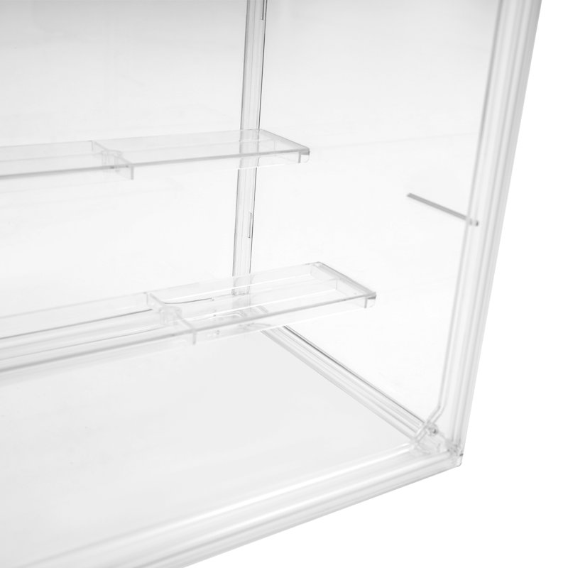 Mabilia Clear Cake Cupcake Bread Display Box Shelf 2-Tier Display Storage Container