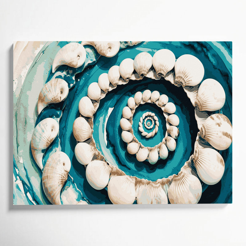 Art mural sur toile beige, H 11 po x l 14 po