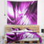 Tapisserie fractale mauve avec art abstrait 3D-28505256