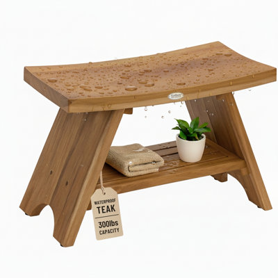 Banc de douche en teck EcoDecors Serenity