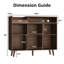 Armoire de rangement pour disques vinyles l 45 "avec station de charge Meher-1546710671