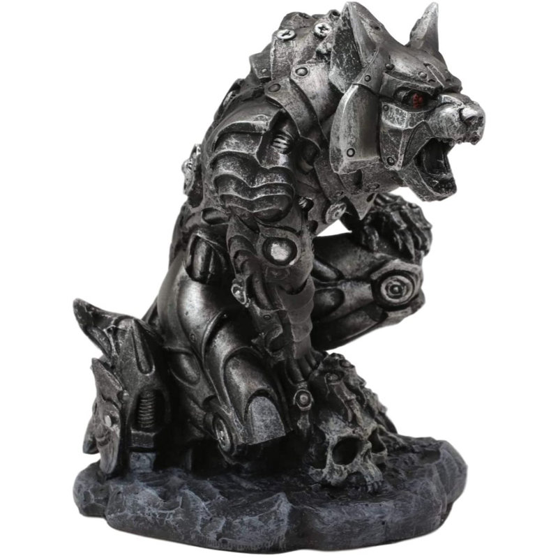 Crâne de loup-garou robotique Denizen of Twilight Steampunk