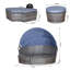 Hoffer 175cm Wide Iron Patio Daybed with Cushions-776655663