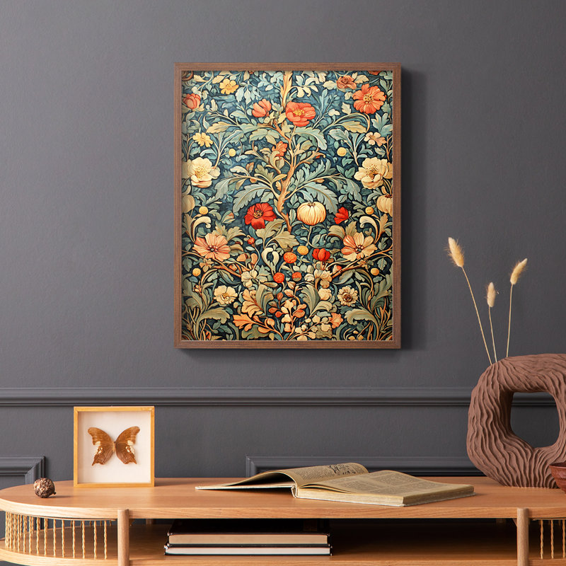 CMII de la série WG-MR-MRRI - reproduction encadrée de qualité supérieure - prête à être accrochée - aucun clou requis, Noyer