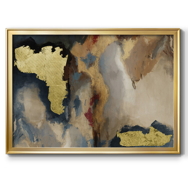 Overture - Reproduction d'un seul cadre photo sur toile, Or, H 18 po x l 26 po x P 1,5 po