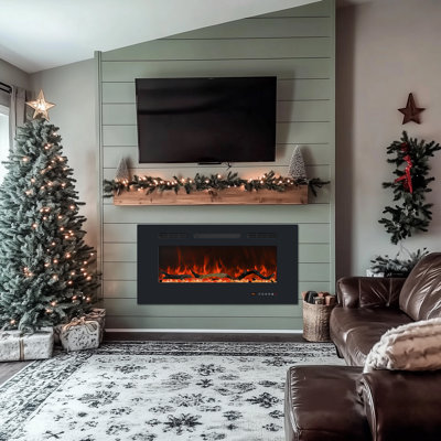 Gidney Black Electric Fireplace