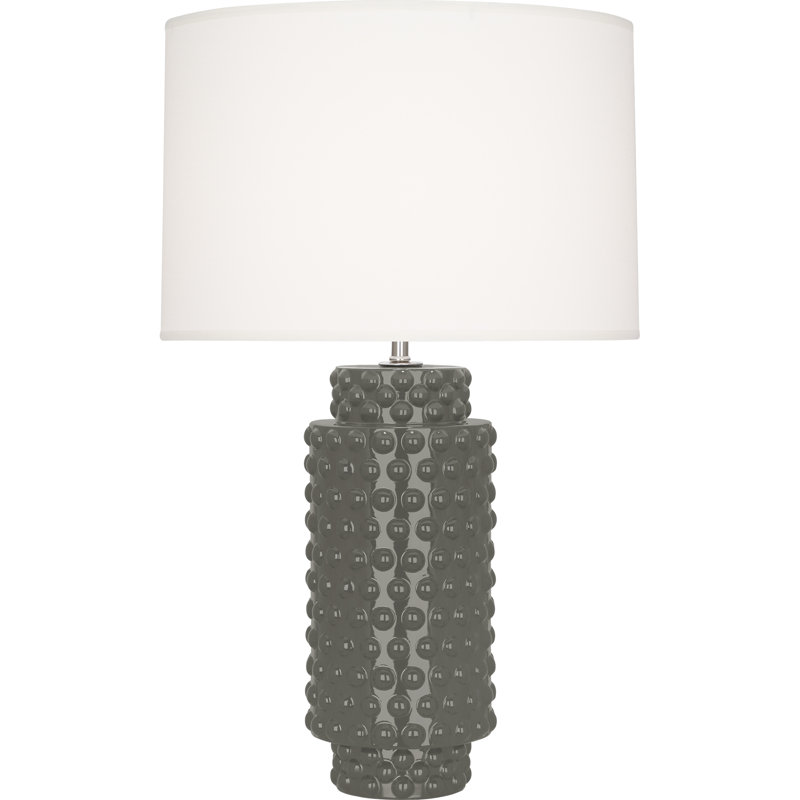 Small Dolly Accent Lamp, 27.5" H x 17" W x 17" D, Matte Ash