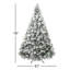 Arbre de Noël artificiel pré-éclairé avec flocage de cachemire-75197296