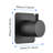 3/4" Cast Metal Shower Volume Control Valve, High Flow, Adjustable Brass Handle, Matte Black, Construction, Precise Adjustment Valve For Extra Flow Shower, Build, Temperature