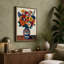 Floral Folk Arrangement Boho - Wrapped Canvas-63566865-63566867