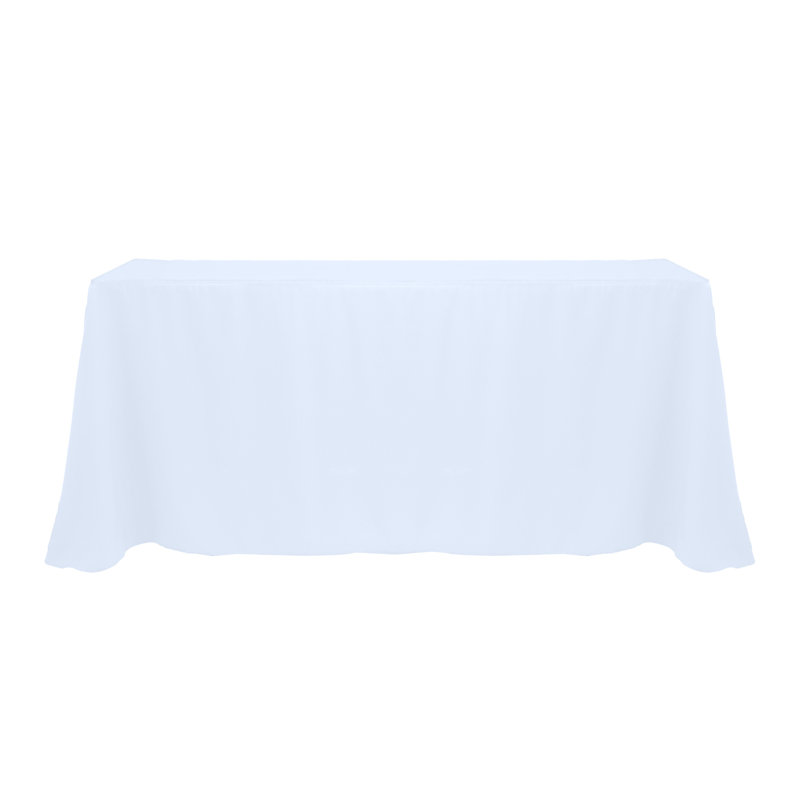 Solee Solid Color Tablecloth, 108" x 132", Ice Blue, 5