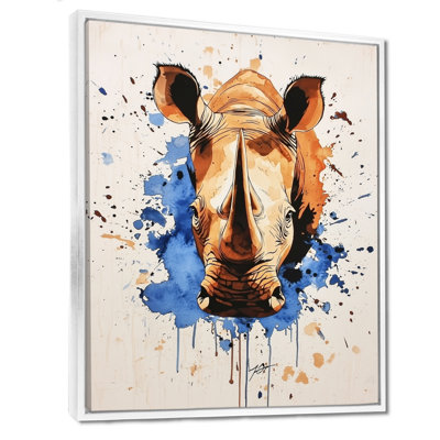 Strong Rhino Resilience - Rhinoceros Wall Art