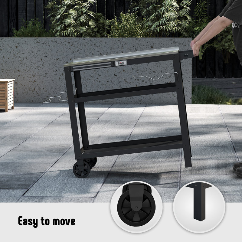 Feasto Charcoal Grill With Grill Cart