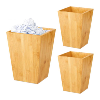 Spar Solid Wood Waste Bin