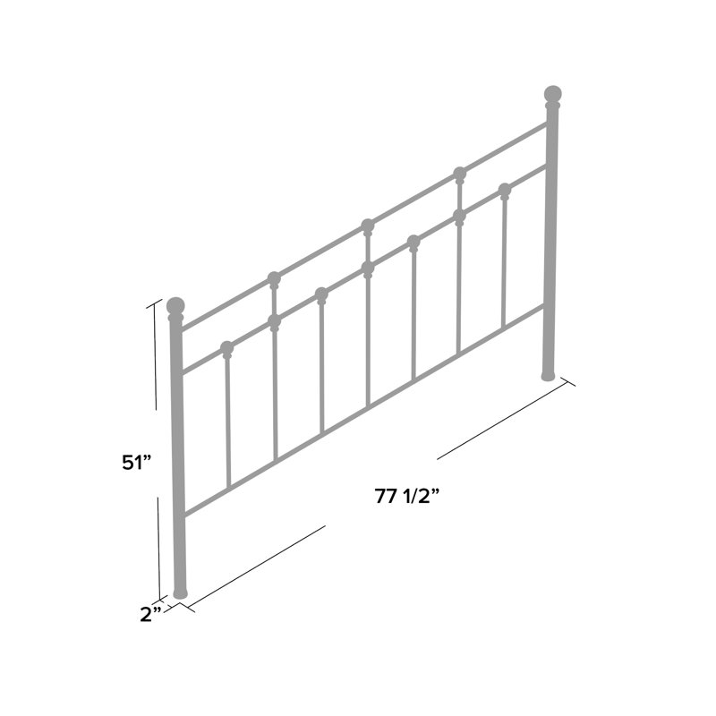 Eccleshall Metal Headboard, King, Bronze
