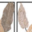 Décoration murale moderne multicolore branches et feuilles, ensemble de 2