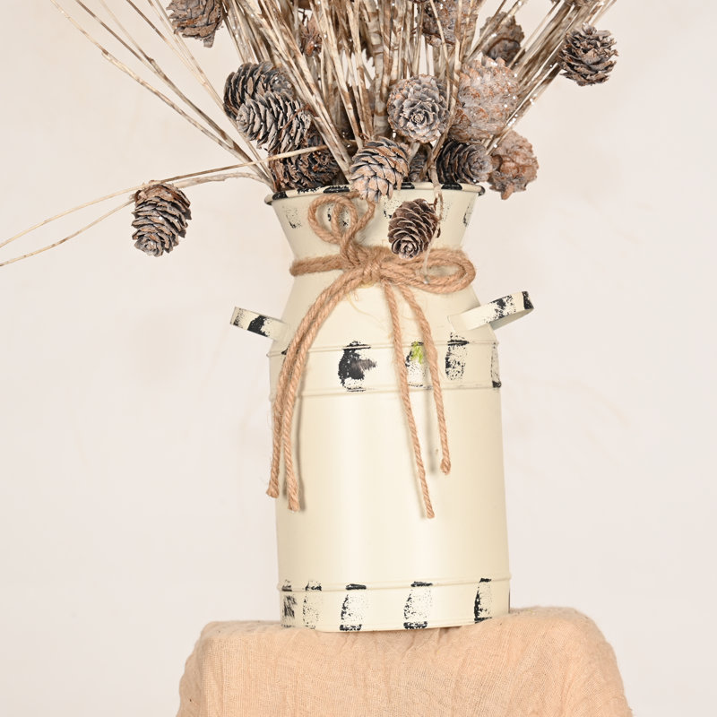 Arrangement floral de bouleau artificiel rustique artificiel automne hiver, jets de Noël avec de longues tiges pour décoration de table