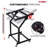 5 Core 12U Professional Audio Rack Mount DJ Mixer Stand Studio Adjustable Table Cart with Wheels