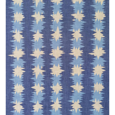 STAR BURST LINEN BLUE