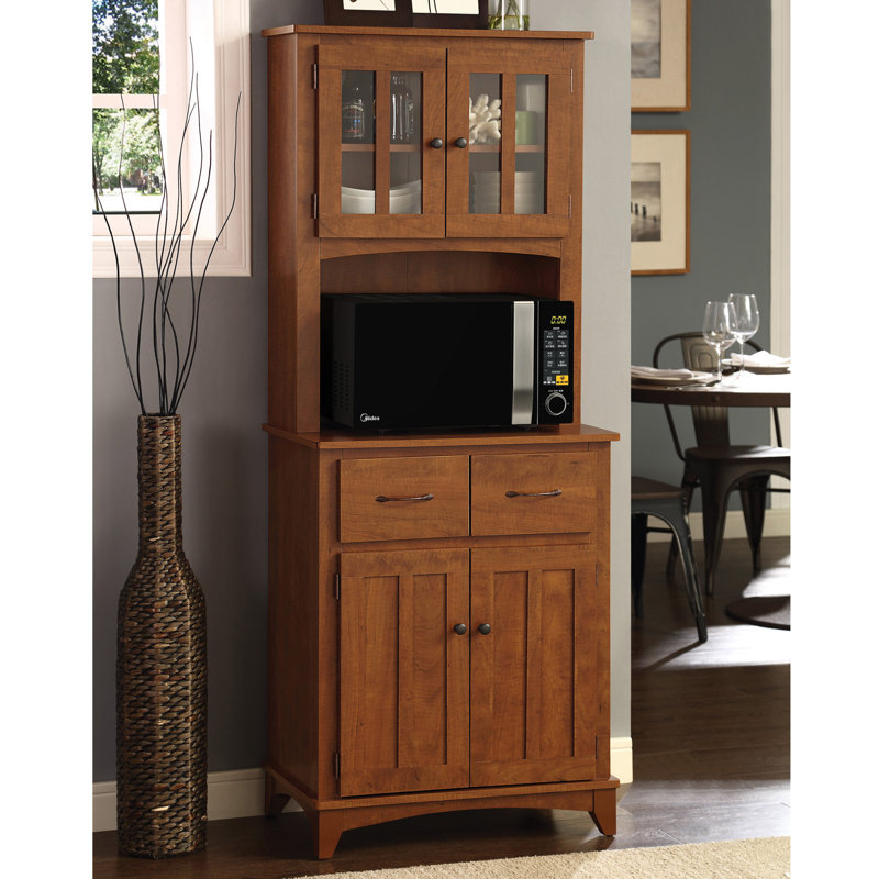 Lewisburg 67.5'' Kitchen Pantry, Oak