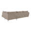 Modern L-Shape Corner Sofa  with Silver Metal Legs-69378108-69378106