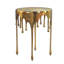 Silver Drip Aluminium Side Table-1271888907