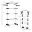 HOMCOM 4-Tier Clothes Airer Foldable with Wheels-106058041