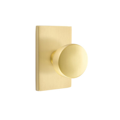 Privacy Laurent Knob with Modern Rectangular Rose