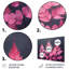 Figurines murales monochromes roses, Ethereal Dream-107164175-107164177