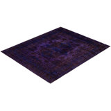 Overdyed One-of-a-Kind 8' 2" X 9' 10" Hand Knotted Area Rug
