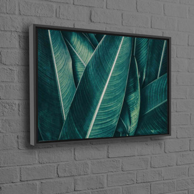 Art mural en toile de coton à motif de feuilles personnalisé idéal pour un design intérieur contemporain et un choix de cadeau exceptionnel