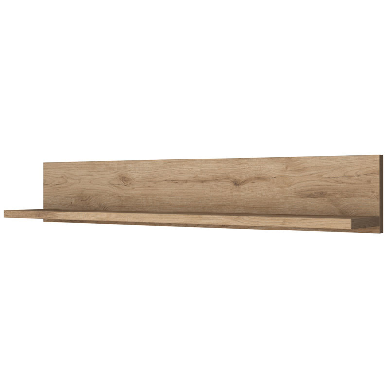 Locelso Floating Shelf, Natural, 15cm H x 90cm W x 14.8cm D