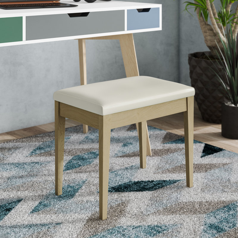 Dipaolo Solid Wood Accent Stool