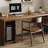 Dark Walnut Rectangular Solid Wood Writing desk-744259560
