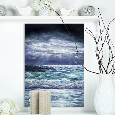 « sea & shore », impression storm sur toile tendue
