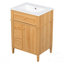 Meuble-lavabo de salle de bain avec lavabo, armoire en bois, tiroir rabattable, portes et tiroirs à fermeture en douceur, poignées élégantes-121660314-121660313