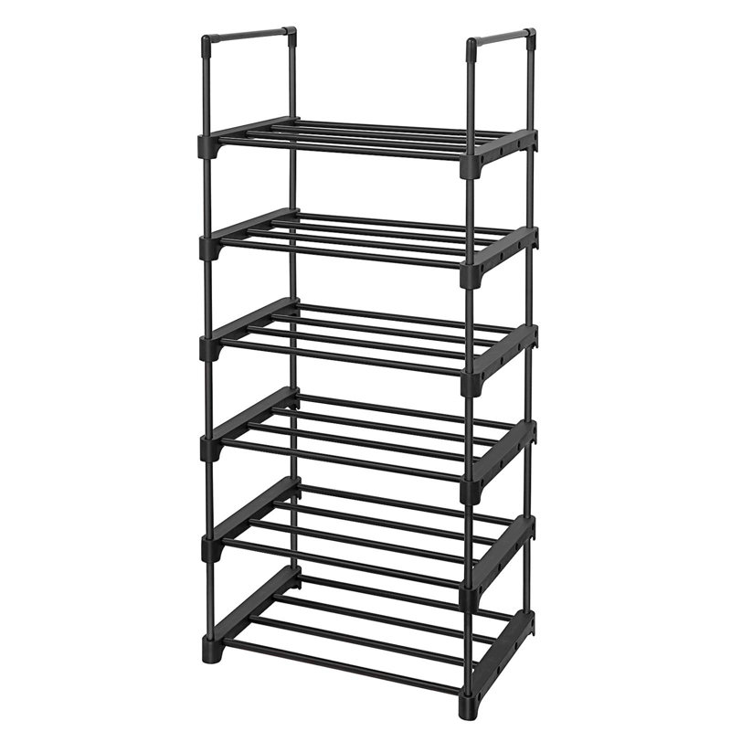 12 Pair Stackable Shoe Rack