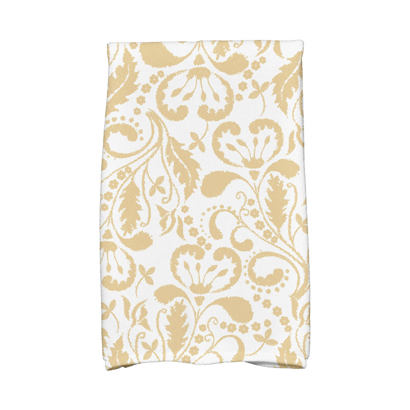 Torchon floral, Jaune
